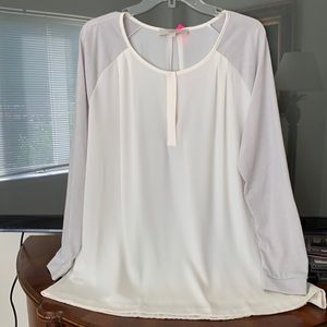 Ann Taylor Loft Dressy Blouse ( Large )